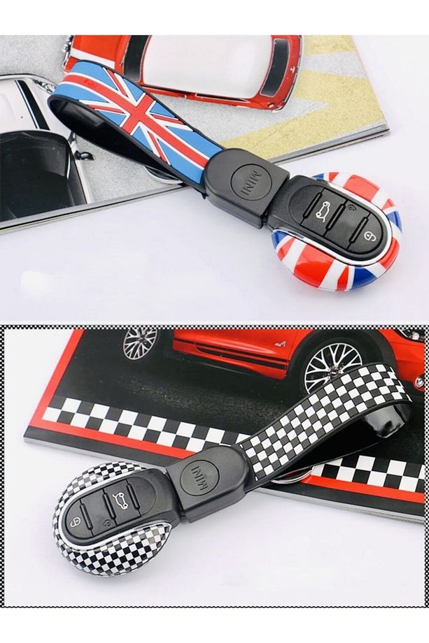 Mini Cooper F Serisi F54 F55 F56 F60 Kumanda Kabı Anahtar Kılıfı Anahtarlık 2 Li Set - 4