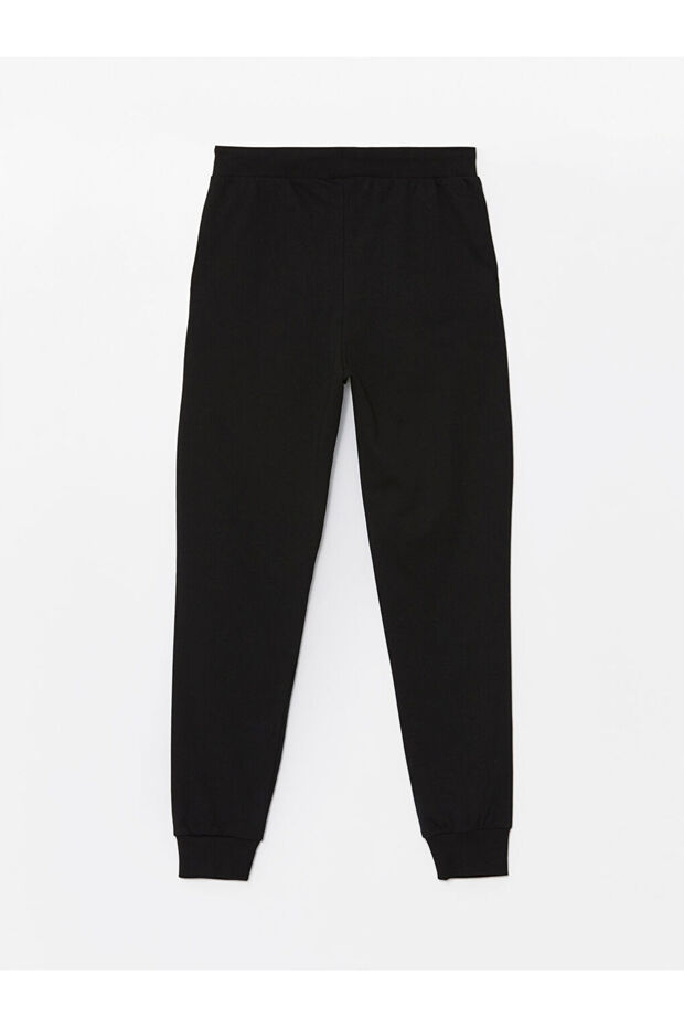 Kadın Beli Lastikli Düz Jogger Eşofman Altı - 2
