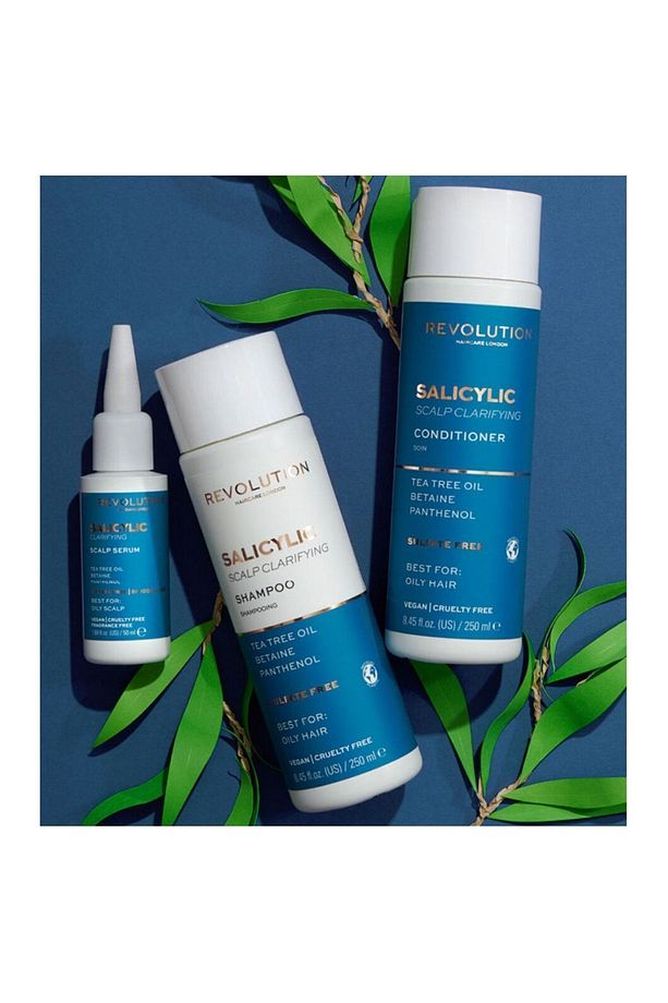 Haircare Salicylic For Oily Hair Scalp Clarifying Purifying Vegan Shampoo 250 Ml - 3