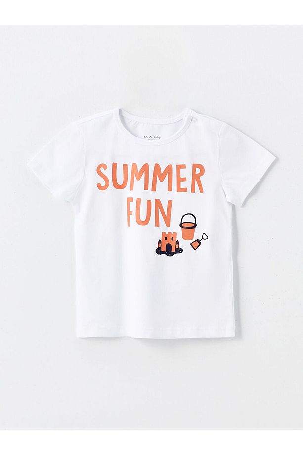Bisiklet Yaka Baskılı Erkek Bebek Şortlu Pijama Takımı 3'lü - 4