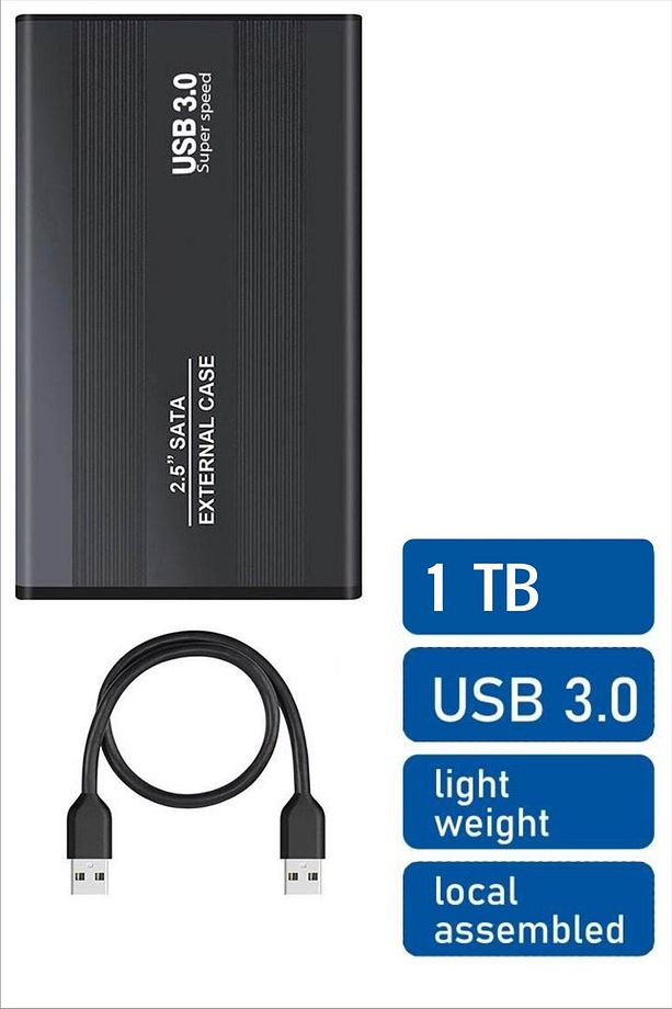 1 TB 2.5"  USB 3.0 Taşınabilir Disk - 1