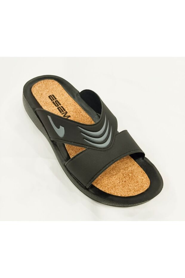 Mantar Tabanlı Çapraz Bantlı Terlik - 1