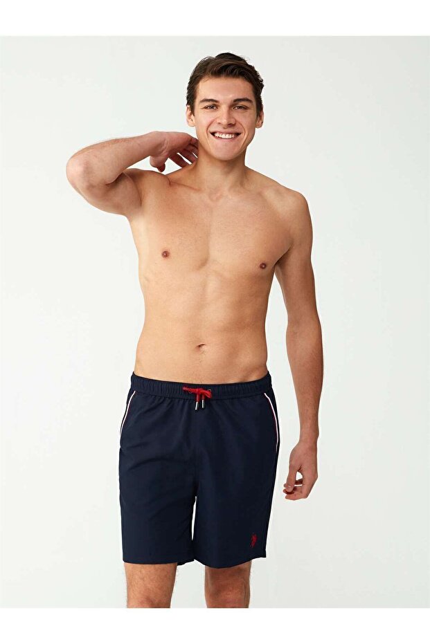 - Men's Navy Blue Long Sea Shorts 23004