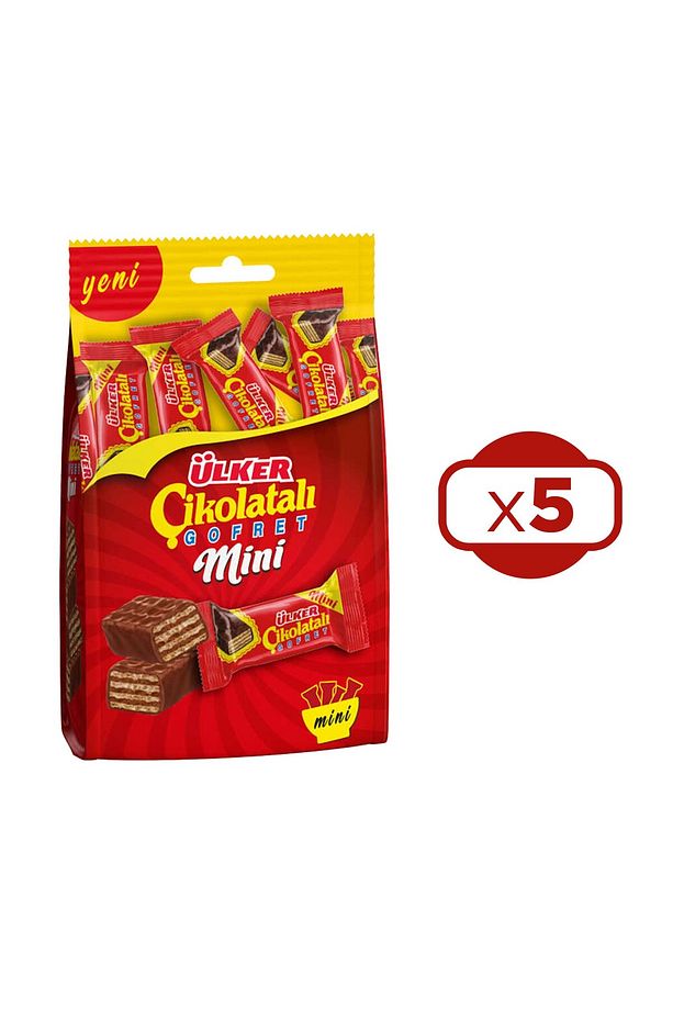 Ülker Çikolatalı Gofret Mini 82 gr x 5 Adet - 2