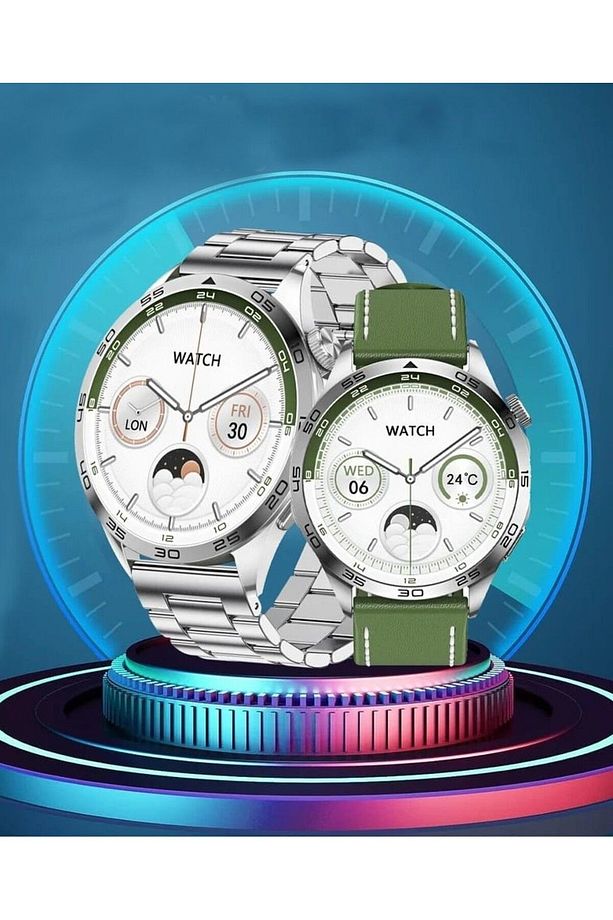 GT4 AMOLED EKRAN + 3 KORDONLU + ÇELİK KASA AKILLI SAAT (2023 YENİ MODEL) - 5