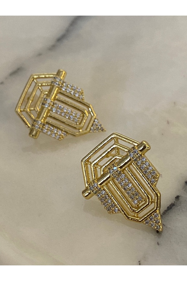 Seranay Taşlı Küpe - 2