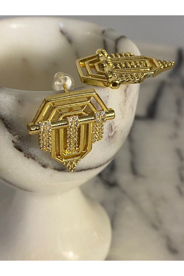 Seranay Taşlı Küpe - 1