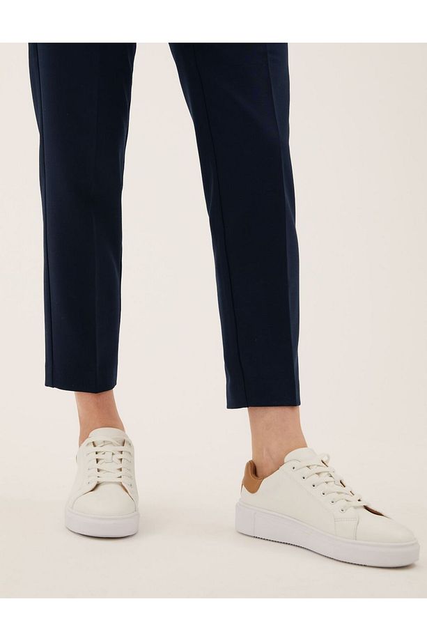 Yüksek Bel Tapered Fit Pantolon - 3