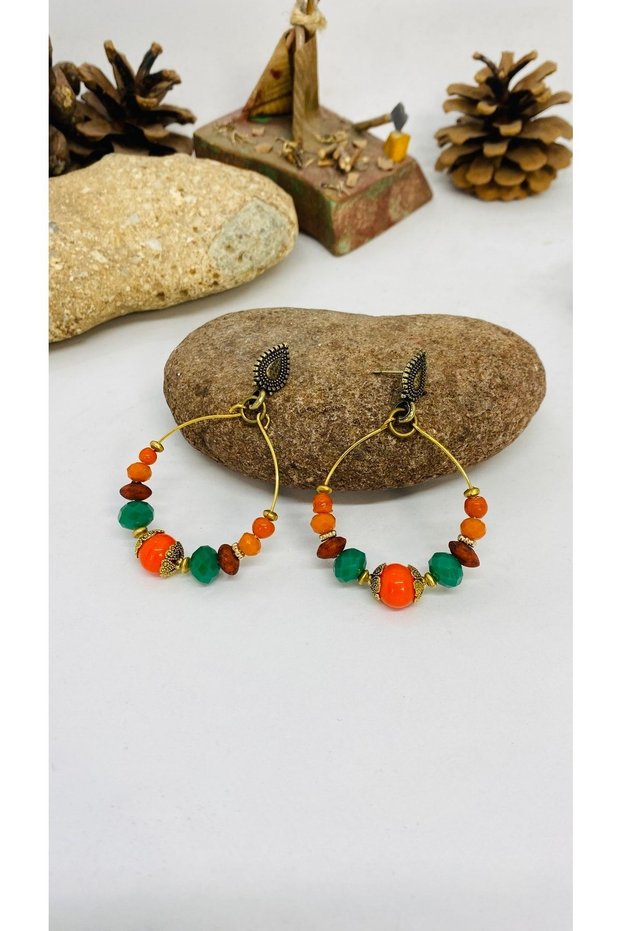 Handmade Ethnic Glass Beads Women's Earrings
