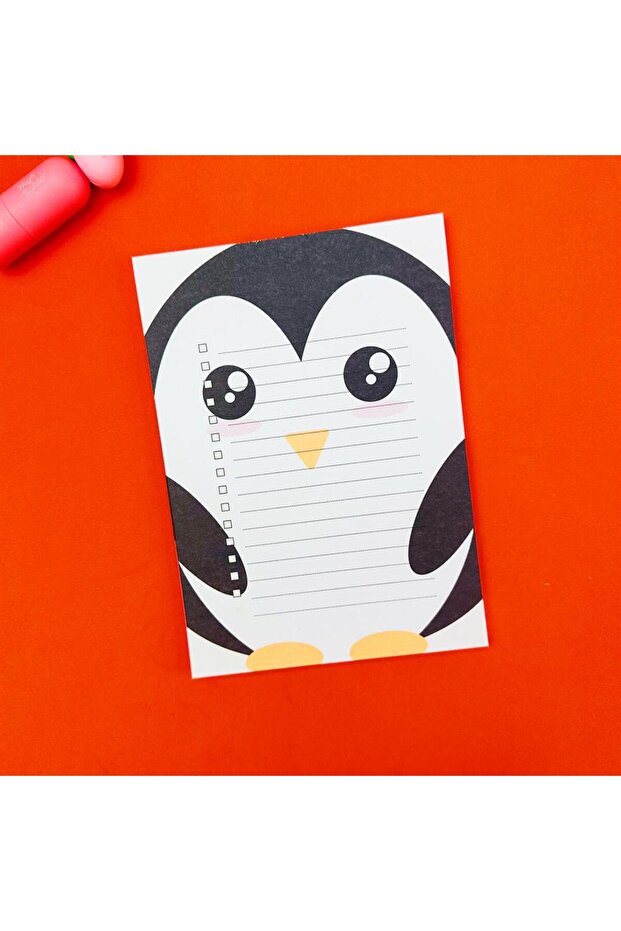 Penguin Patterned to Do List Note Holder - 1