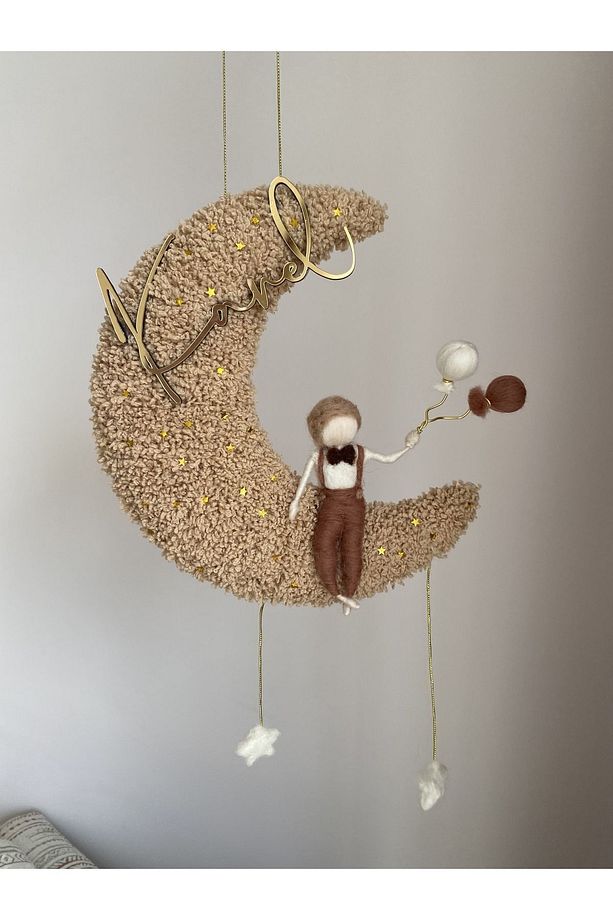 Ay Model Erkek Bebek Kapı Süsü - 1