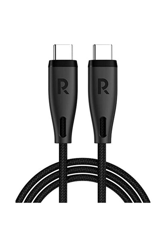 كابل C-C مضفر من النايلون من RAVPower RP-CB1037 بقوة 60 وات و3 أمبير بطول 1.2 متر