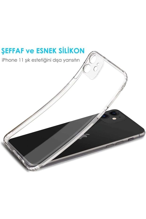 حافظة سيليكون شفافة متوافقة مع هاتف آيفون 12 ميني - 2