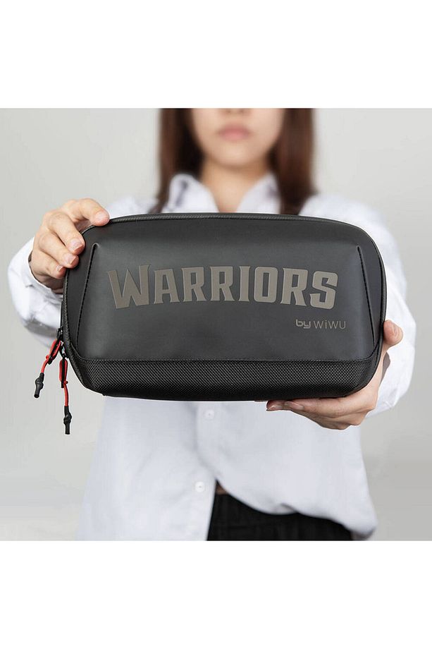 Macbook Aksesuar Çantası Wiwu Warriors Tech Pouch X Pro Dupont Cordura 1000D Naylon Kumaş Siyah - 4