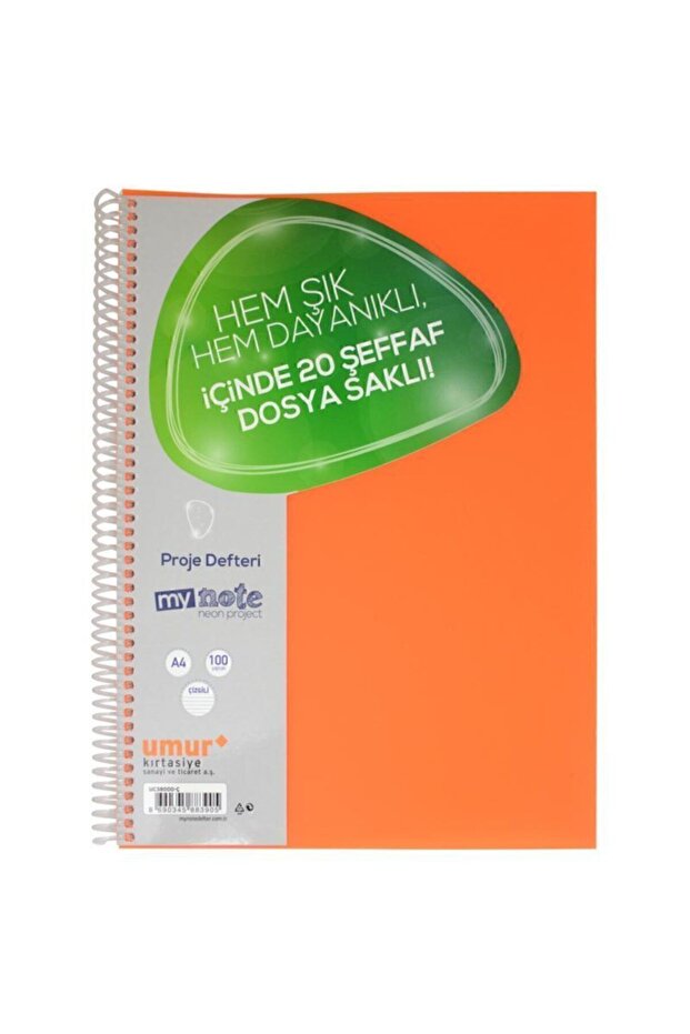 Neon Project A4 100 Sheets Lined Notebook Uc38000-ç