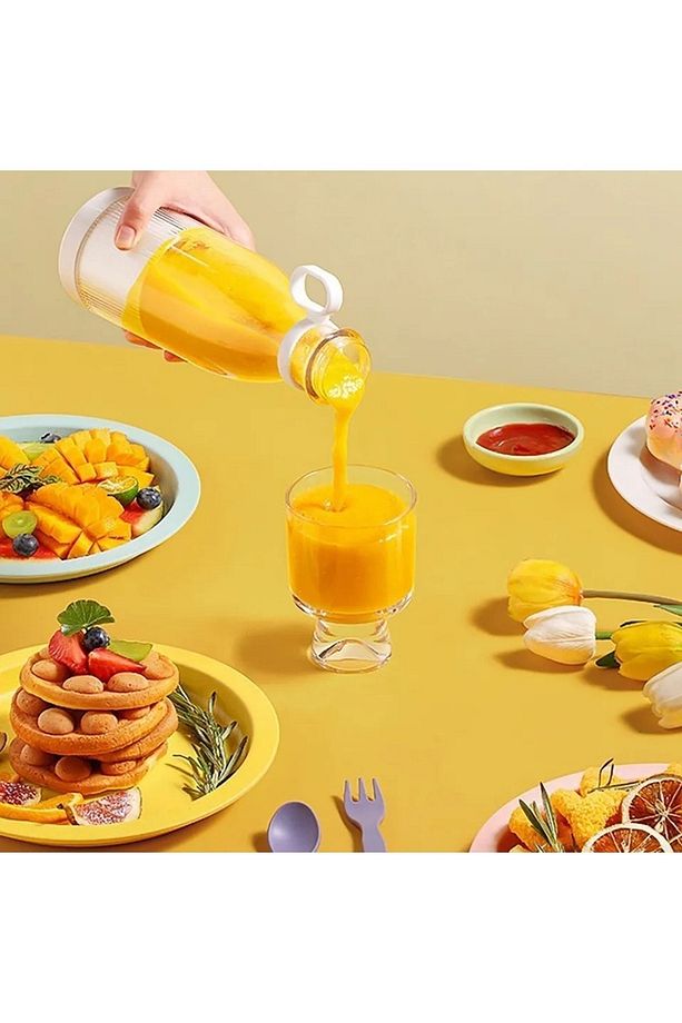 Mini Taşınabilir Şarjlı Şişe Smoothie Meyve Sebze Blender - 3