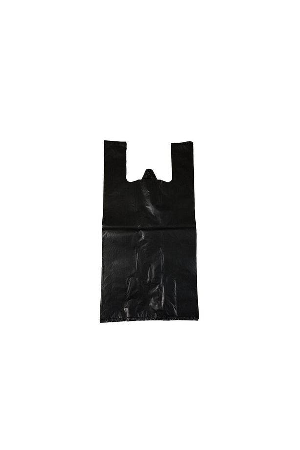 Kalın Siyah Poşet Büyük Boy 1 Kg Hışır Atlet Poşet Market Manav Poşeti Çöp Poşeti - 5