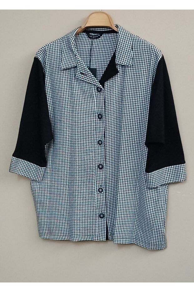 قميص بحزام مقاس كبير - 1