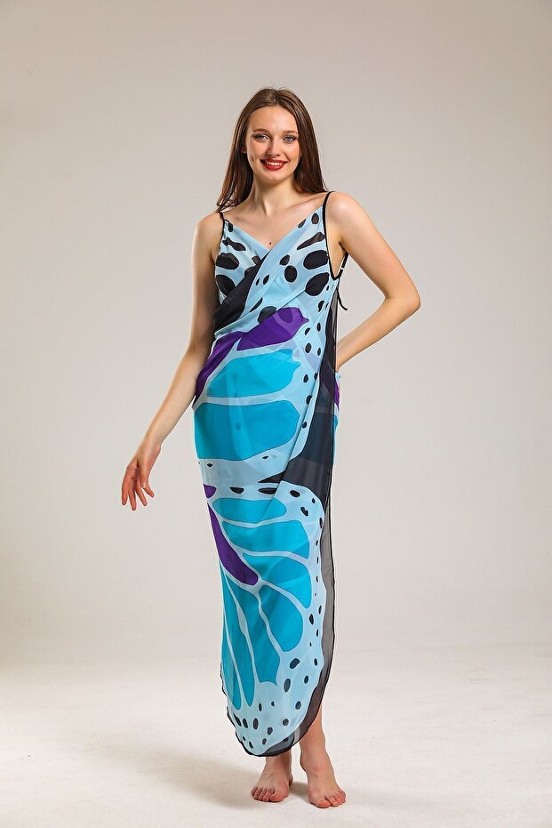 Butterfly Patterned Pareo - 1