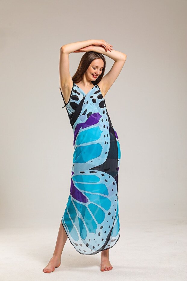 Butterfly Patterned Pareo - 2