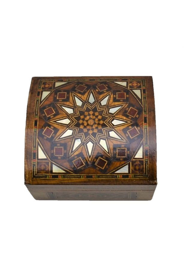 Gifthome, El Yapımı, Masif Ahşap, Takı / Mücevher Kutusu - Begonvil - 1
