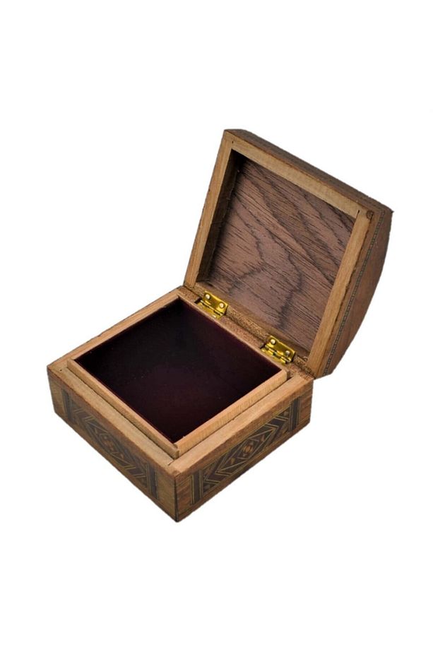 Gifthome, El Yapımı, Masif Ahşap, Takı / Mücevher Kutusu - Begonvil - 3