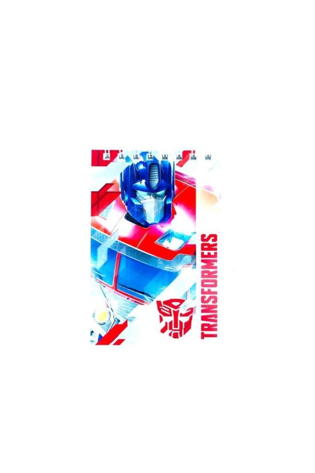 40 Yaprak A7 Transformers Spiralli Çizgili Bloknot 5776 - 4