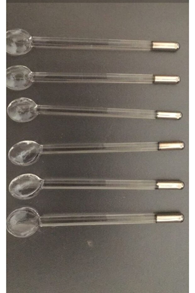 Set of 6 Glass Teaspoons