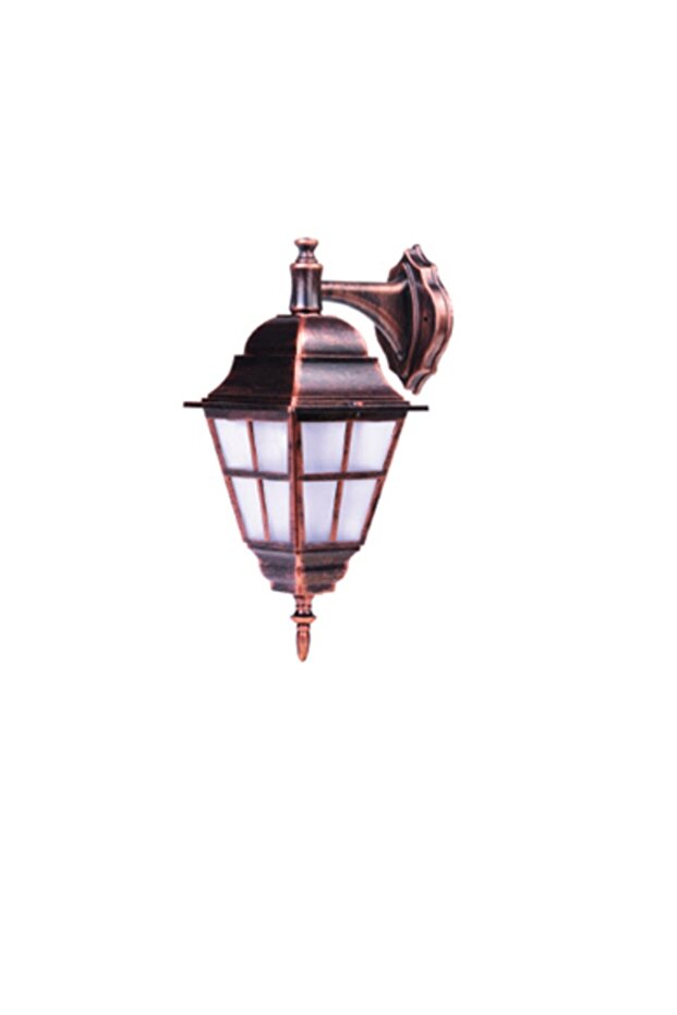 Copper Slatted Lantern Inverted Sconce