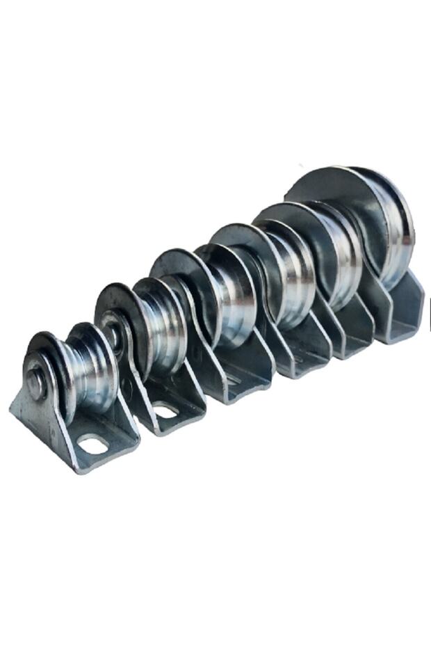 40 Mm Raylı Kapı Makarası Demir Kapı Ray Makarası Kepli Makara - 2