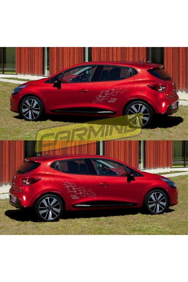 Renault Clio 4 Racing Yan Kapı Sticker Set - 3