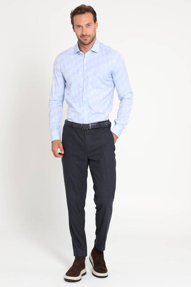 Marche Smart Gömlek Slim Fit Mavi - 1