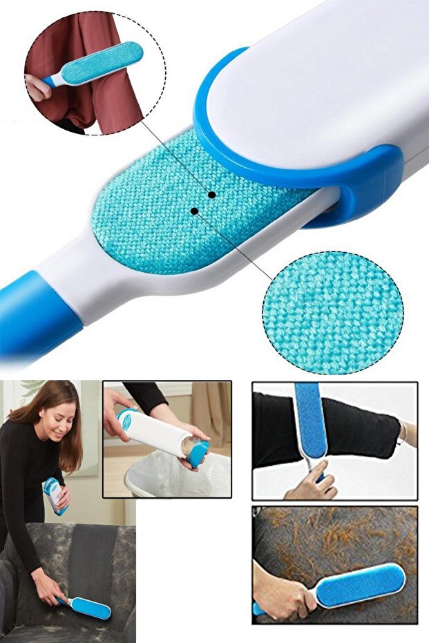 Self-Cleaning Dust-Lint Collecting Brush Set