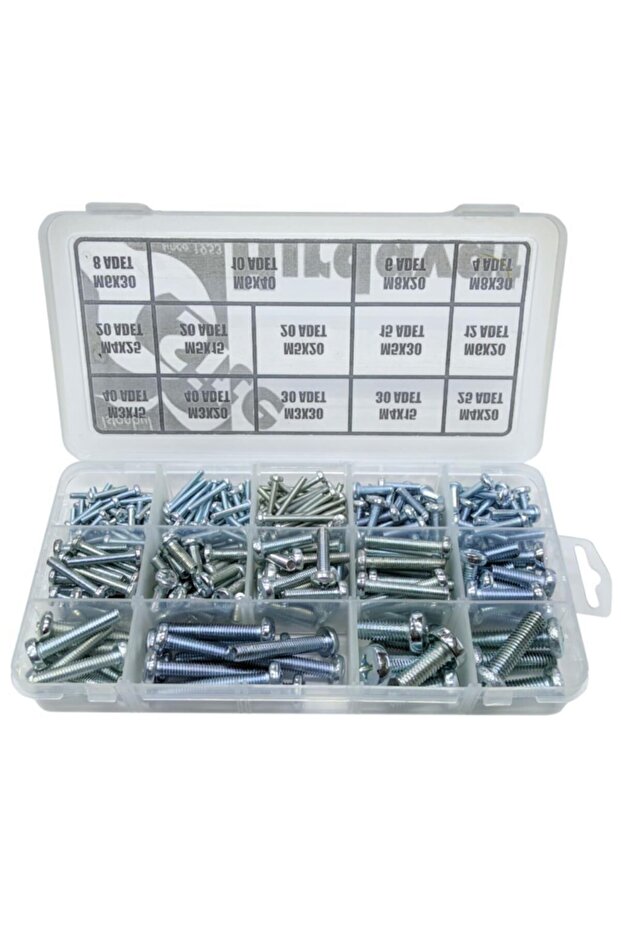 280 Parça Yıldız Silindir Başlı Vida Civata Seti - 2