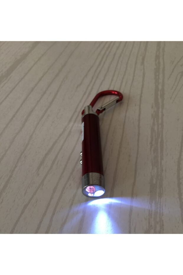 3 in 1 Red Laser Keychain Torch - White and Flashing Light - Shipping Without Standby on the Same Day - 3