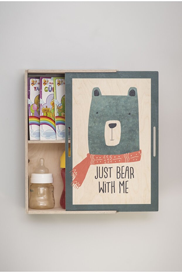 Mavi Just Bear Tablo Raf - 1