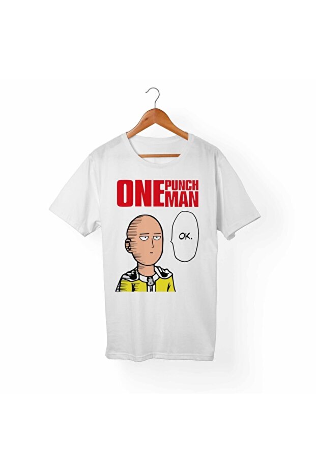 تي شيرت أبيض للأطفال من One-Punch Man