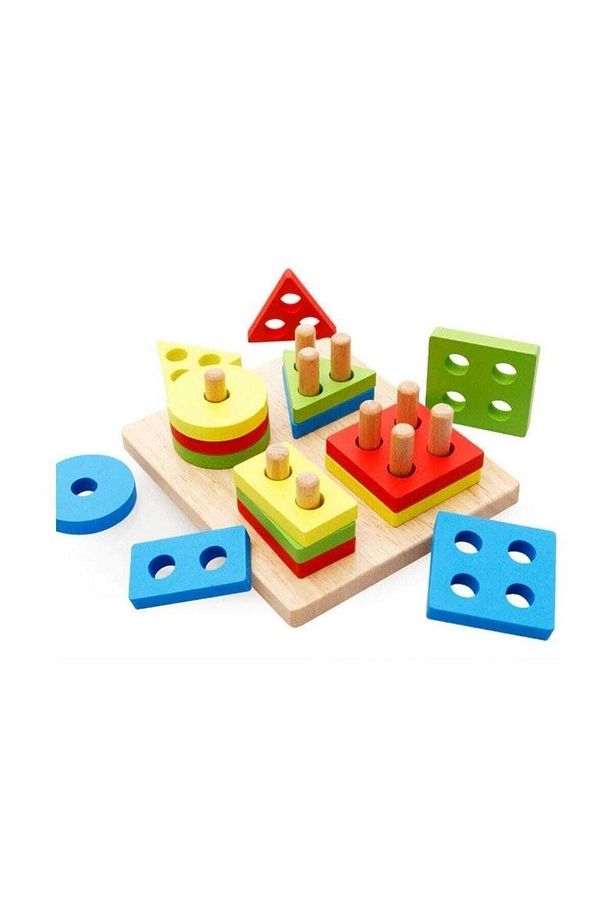 Geometrik Şekiller Bul Tak Eğitici Oyuncak - Çok Pimli Eğitici Oyuncak - 2