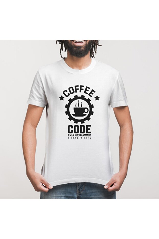 Coffee Code Чоловіча футболка - 3