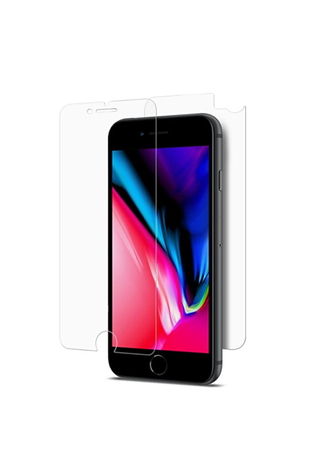 Apple Iphone 8 Front + Back Nano Glass Screen Protector Unbreakable Film - 2