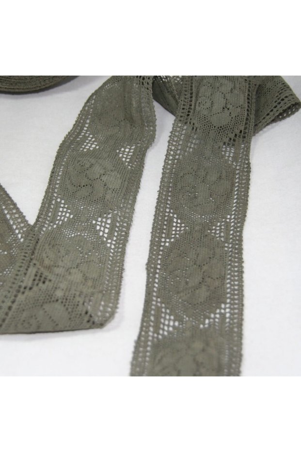 Khaki Colored Cotton Lace