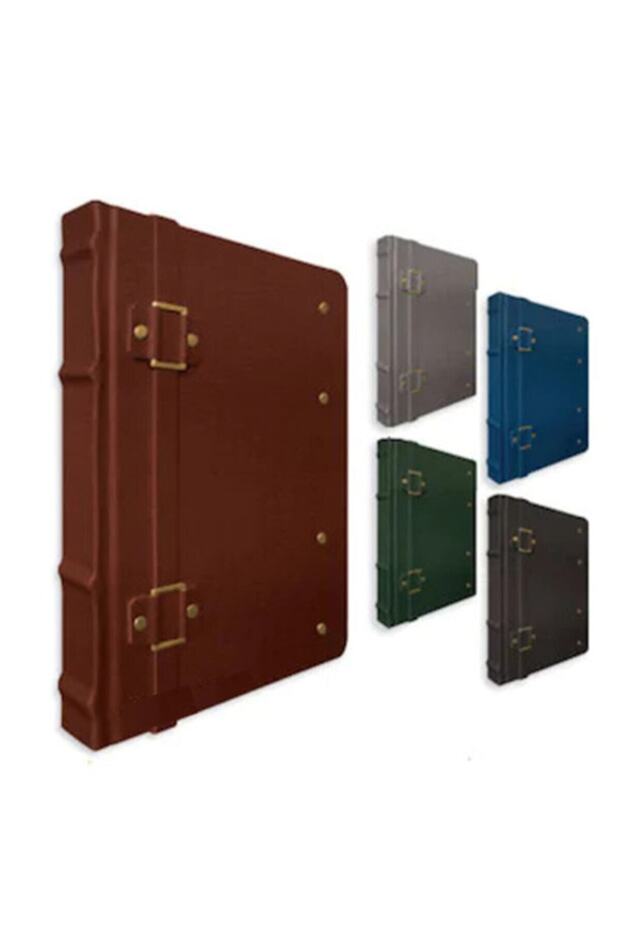 Fırenze 17x24 Cm 160 Light Leaf Unlined Notebook with Leather Cover