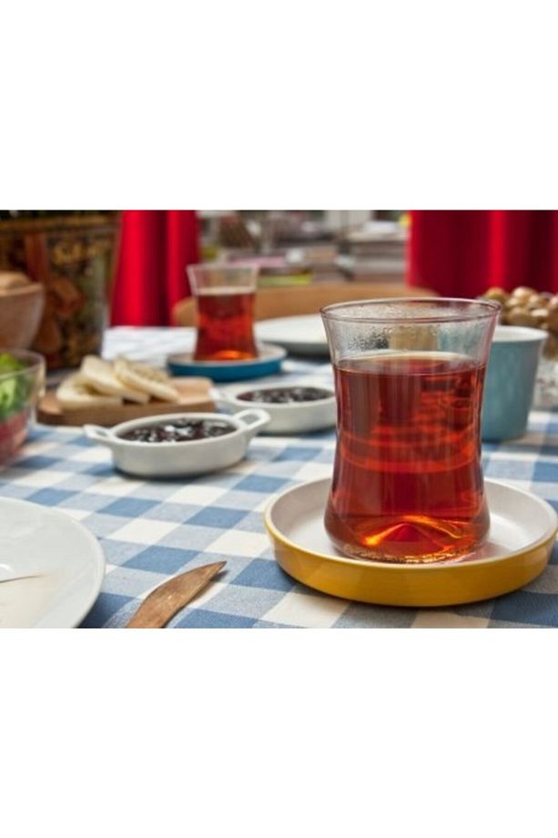 Istanbul Tiryaki Sarı 12 Parça Çay Seti 130 Cc - 3