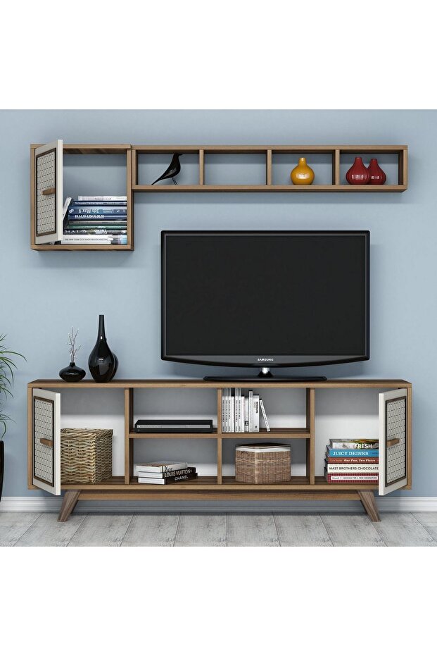 Ayla Tv Ünitesi - Ceviz/Krem - 2