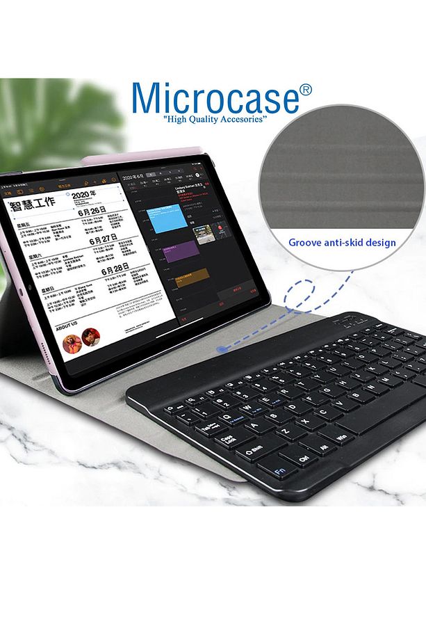 Samsung Galaxy Tab S6 Lite P610 10.4 Inch Tablet Bluetooth Klavyeli Standlı Kılıf - Bkk1 - 3