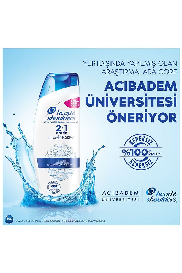 Head & Shoulders 2'si 1 Arada Şampuan Klasik Bakım 2*800 ml - 3