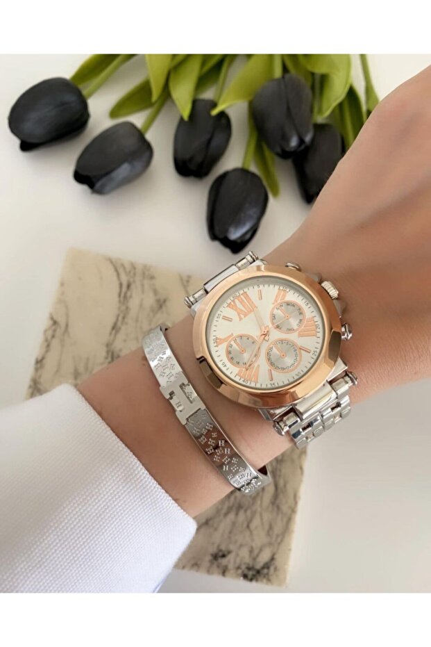 Çelik Analog Rolex Model Kol Saati - 1