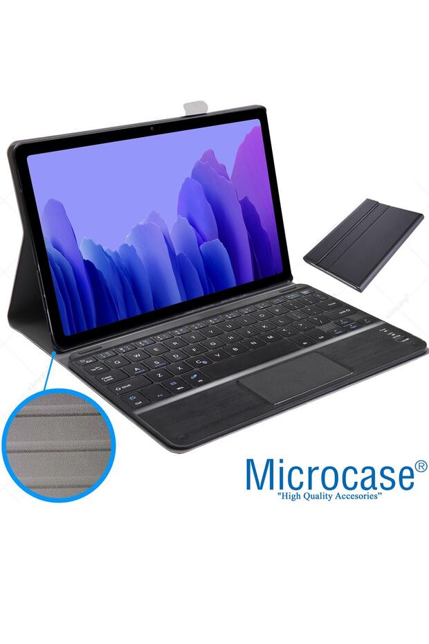 Samsung Galaxy Tab A7 T500 T505 T507 10.4 Bluetooth Klavye + Touchpad Standlı Kılıf - Bkk2 - 3