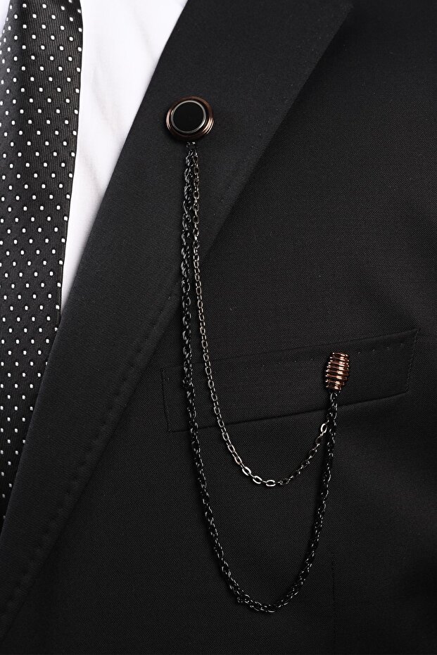 Ceket Yaka Iğnesi Bakır - 1