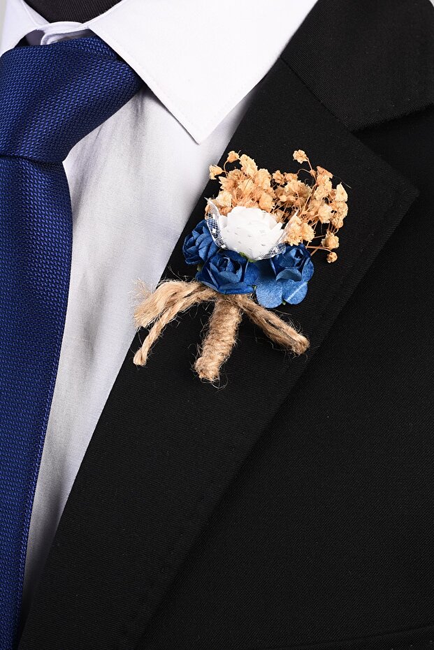 Yaka Çiçeği Mavi - 1